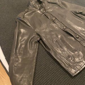 John Varvatos motorcycle leather jacket